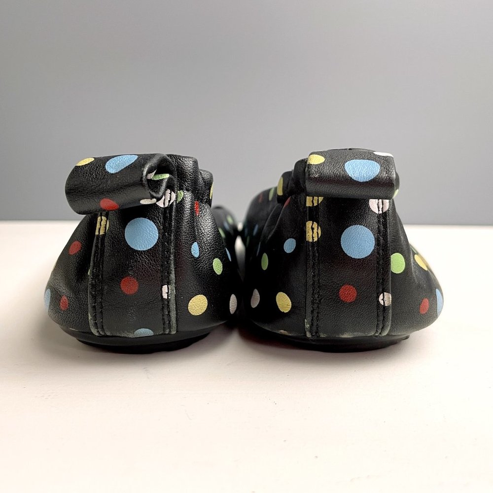 Gola Logic black leather ballet flats with polka dots - size 7 - Picture 3 of 10